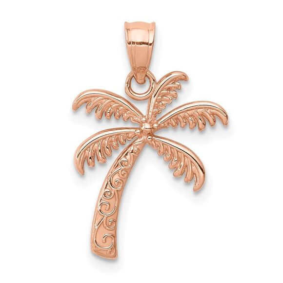 14k Rose Gold Polished Palm Tree Pendant,All Products : American Fashion Style Bags On Sale 14k Rose Gold Polished Palm Tree Pendant,All Products : American Fashion Style Bags On Sale